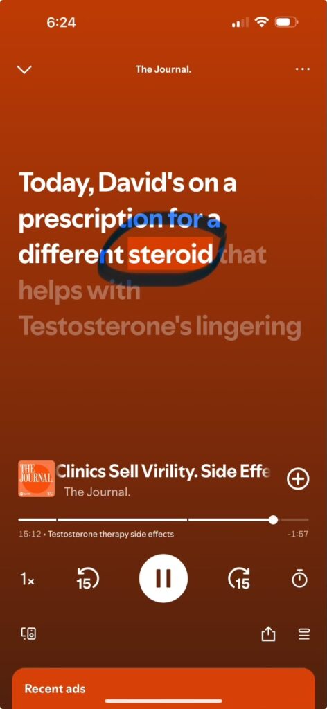 Testosterone therapy